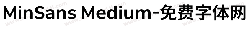 MinSans Medium字体转换